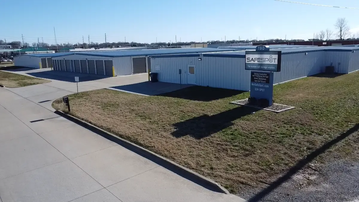 Exterior office building of storage facility