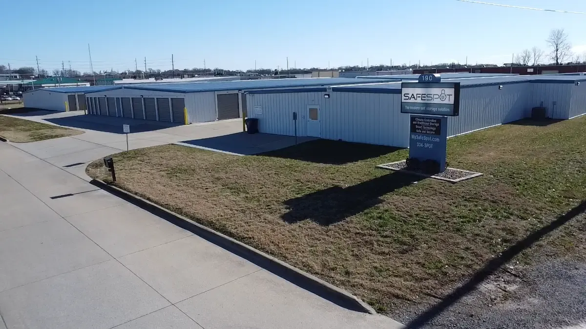 Exterior office building of storage facility