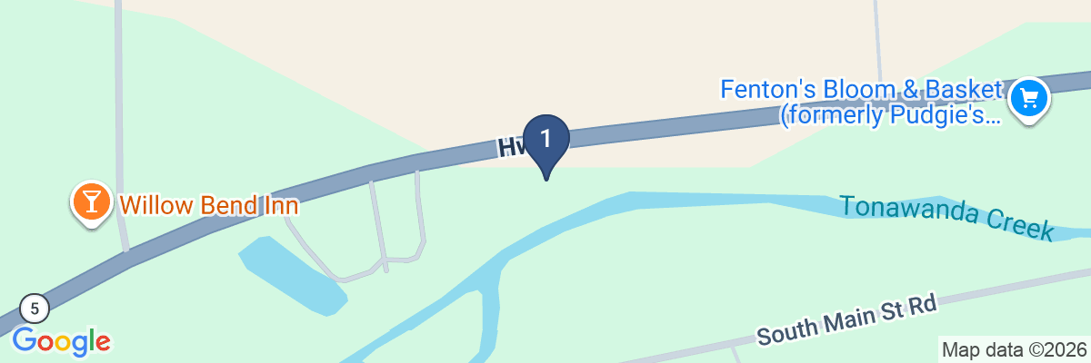 Map showing facility locations