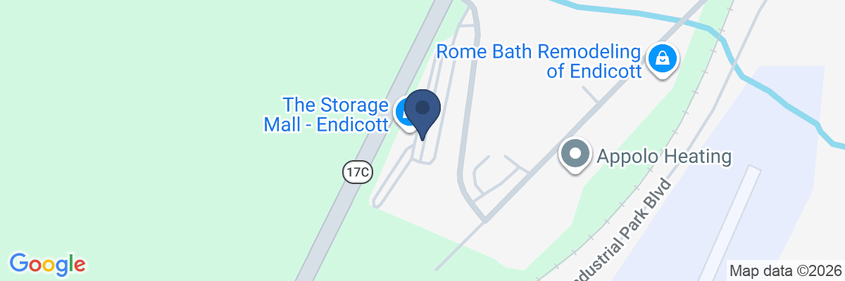 Map showing facility locations