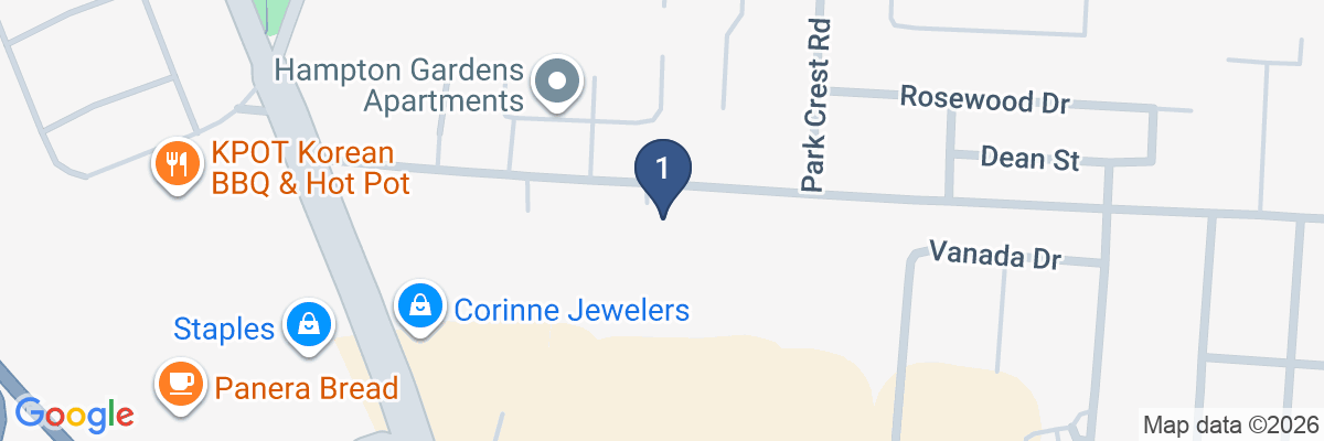 Map showing facility locations