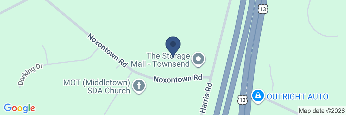 Map showing facility locations