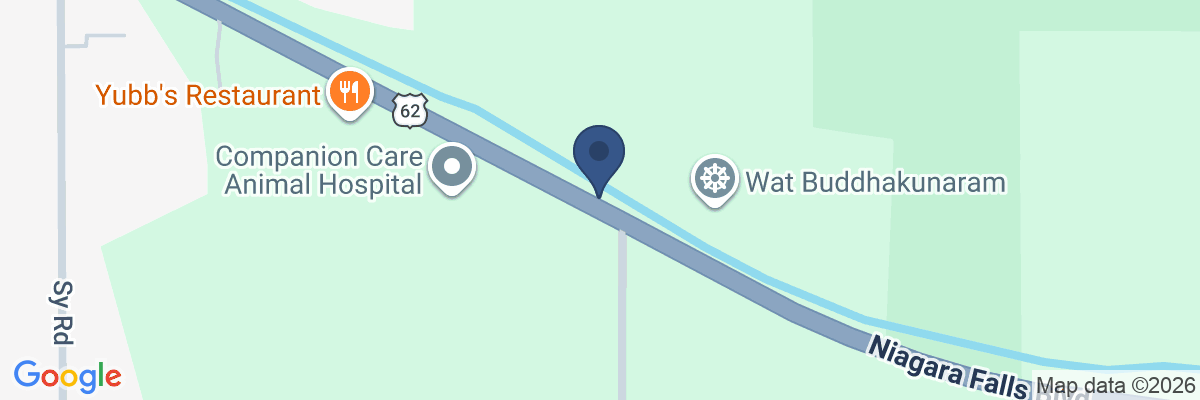Map showing facility locations