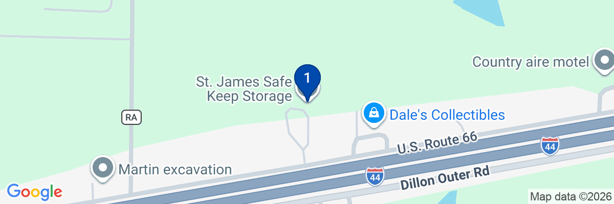 Map showing facility locations