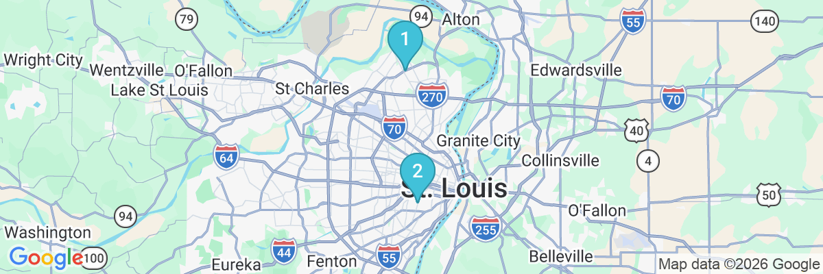 Map showing facility locations