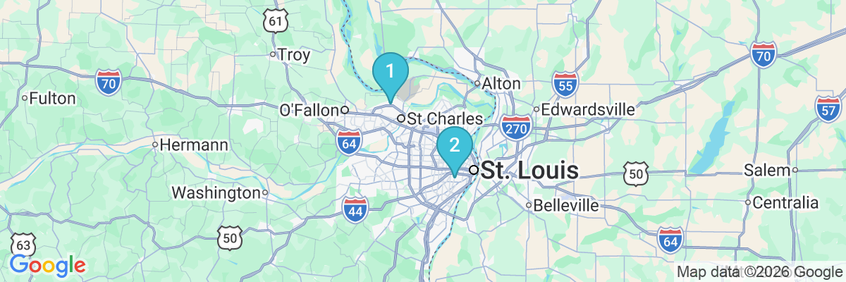 Map showing facility locations