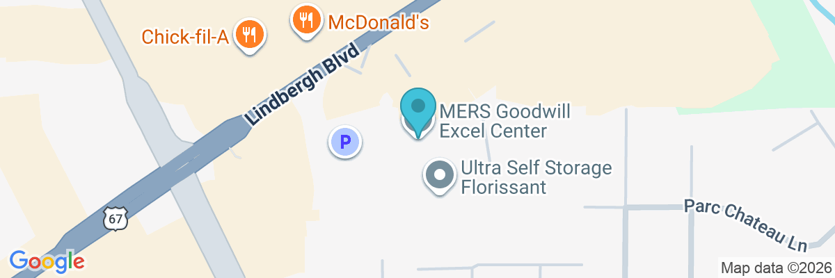 Map showing facility locations