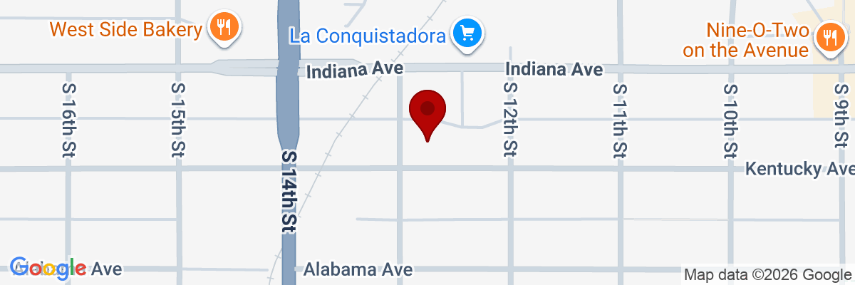 Map showing facility locations