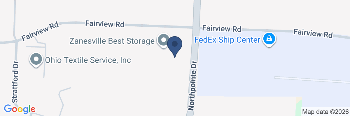 Map showing facility locations
