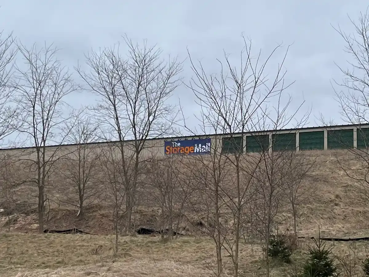 exterior building signage of storage facility 