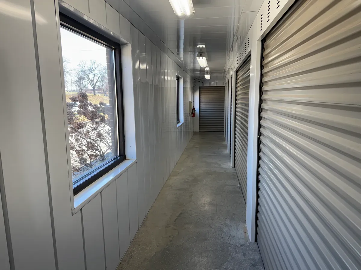 Hallway of Storage Facility units